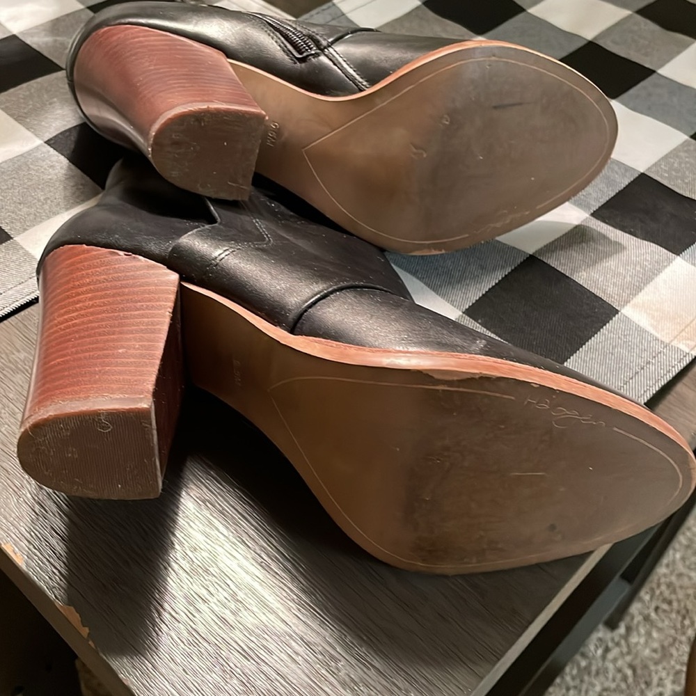 HALOGEN genuine leather booties - Picture 4 of 9